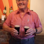 Mr Keith Wortley is the first customer of the Just Beer micropub in Newark