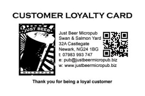 Just Beer loyalty card